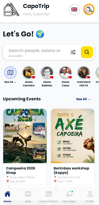 CapoTrip Feed Screen